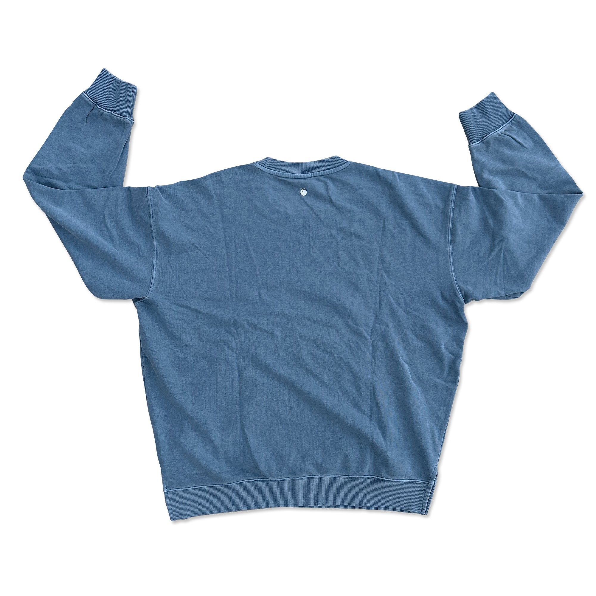 Retro Washed Terry Crewneck - Blue sold by Flex Living product image thumbnail 5