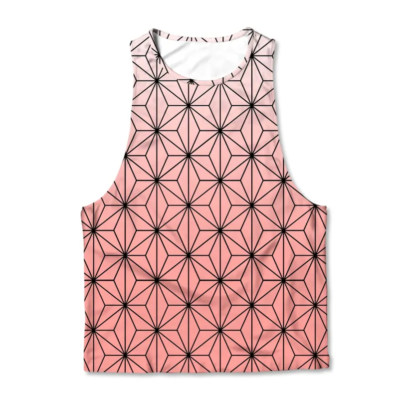 Printed Muscle Tank - Nezuka sold by Flex Living