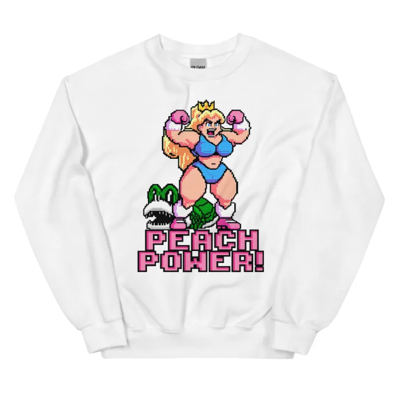 Peach Power Unisex Sweatshirt sold by Flex Living