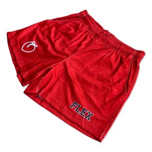 Mesh Flex Shorts 5" - Red (50% OFF!) sold by Flex Living