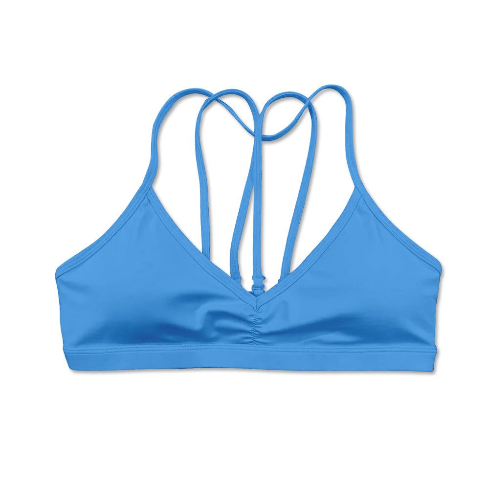 Halter V-Neck Bra - Blue sold by Flex Living