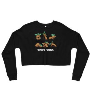 Baby Yoga Crop Sweatshirt sold by Flex Living