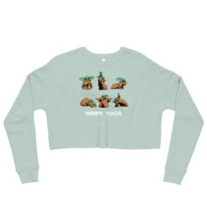 Baby Yoga Crop Sweatshirt sold by Flex Living
