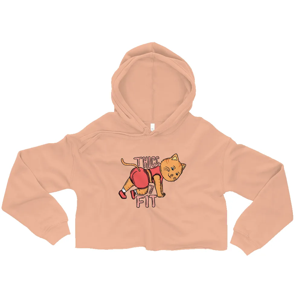 THICC AND FIT CROP HOODIE sold by Flex Living product image thumbnail 4