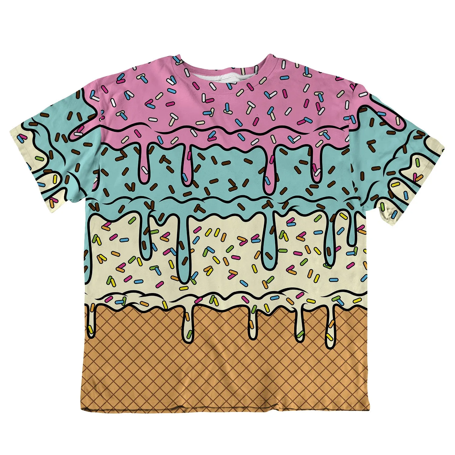 Unisex Oversized Tee - Ice Cream Drip sold by Flex Living