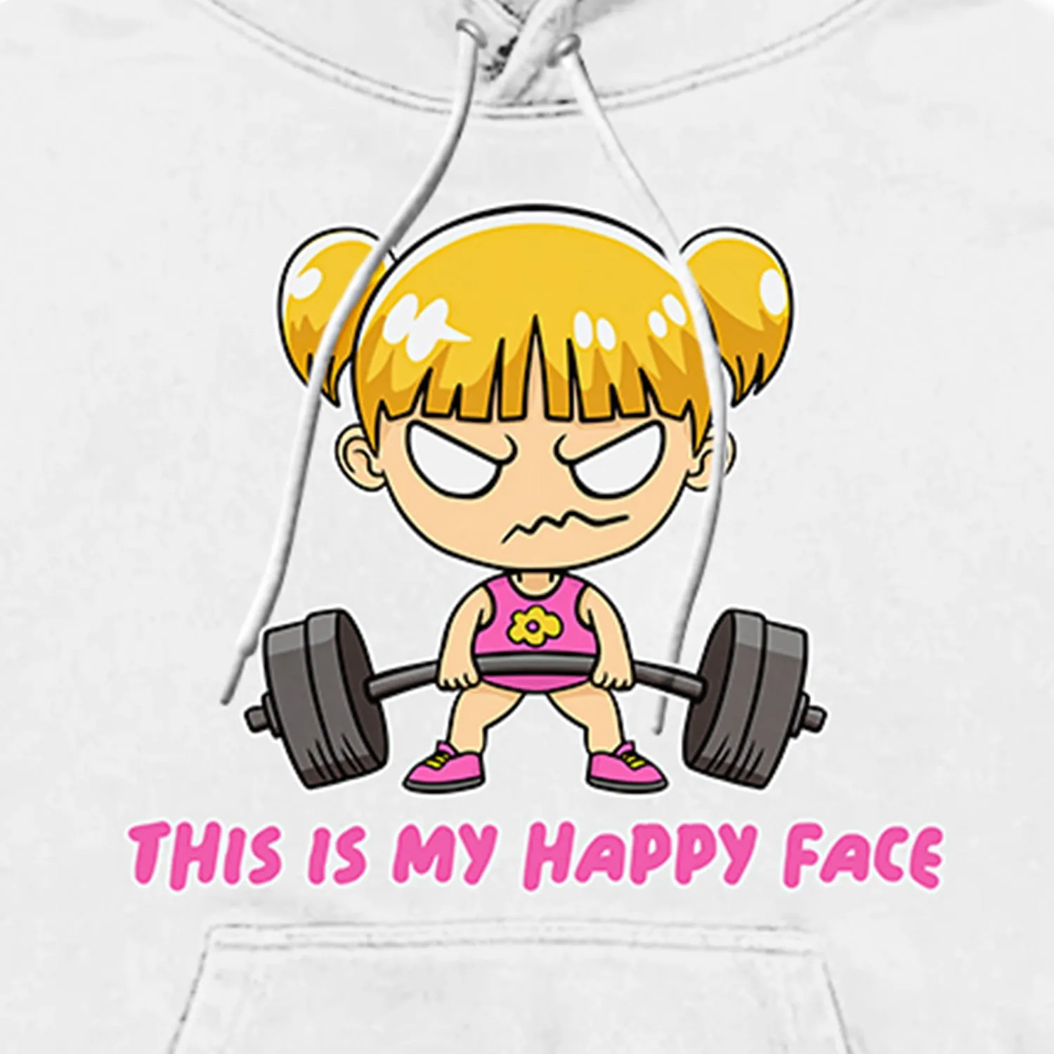 This Is My Happy Face Unisex Hoodie sold by Flex Living product image thumbnail 2