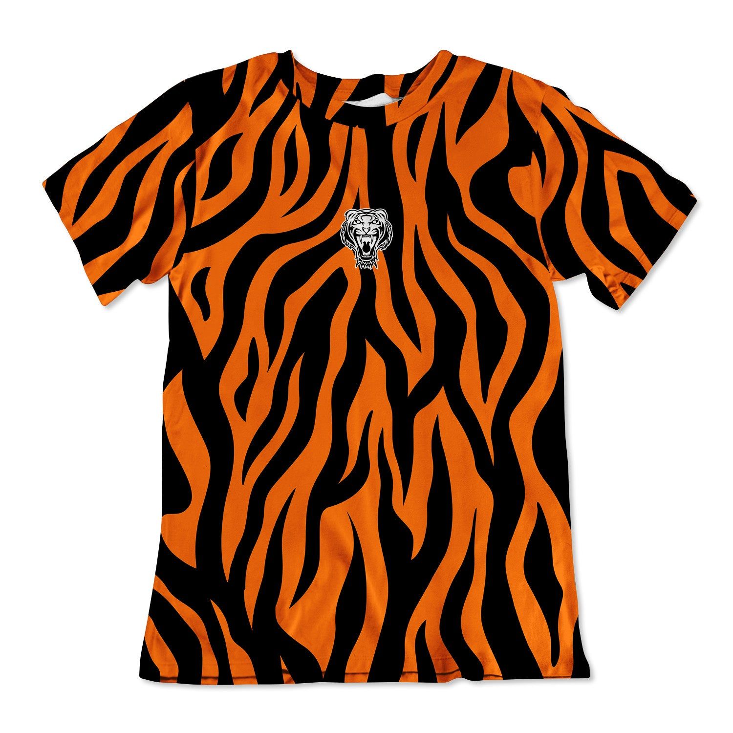 Unisex Cotton Tee - Tiger Print sold by Flex Living