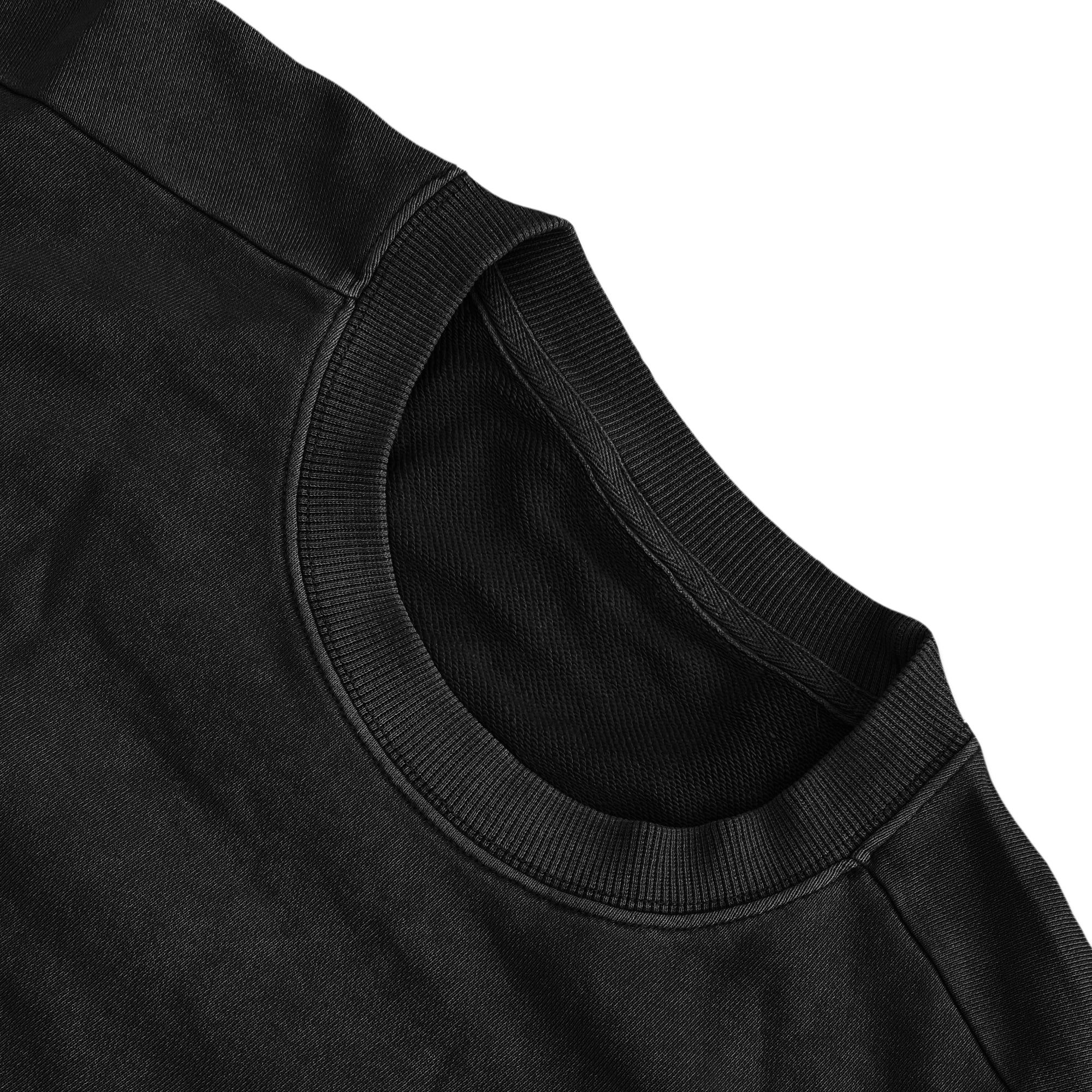 Retro Washed Terry Crewneck - Black sold by Flex Living product image thumbnail 2