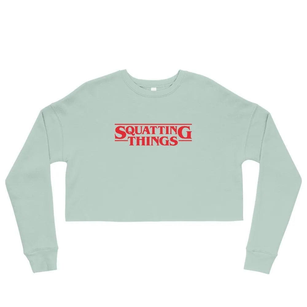 Squatting Things Crop Sweatshirt sold by Flex Living product image thumbnail 3
