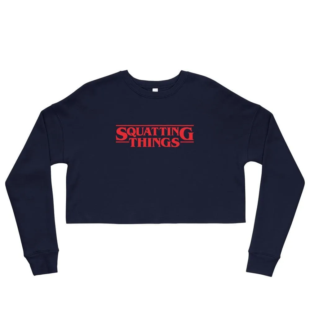 Squatting Things Crop Sweatshirt sold by Flex Living product image thumbnail 2