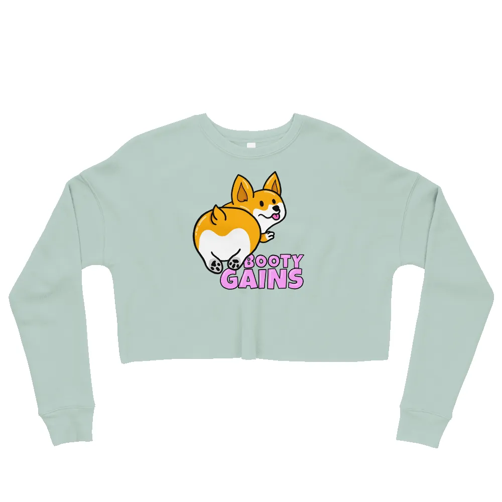 NOTICE MY SQUAT GAINS CROP SWEATSHIRT sold by Flex Living product image thumbnail 5