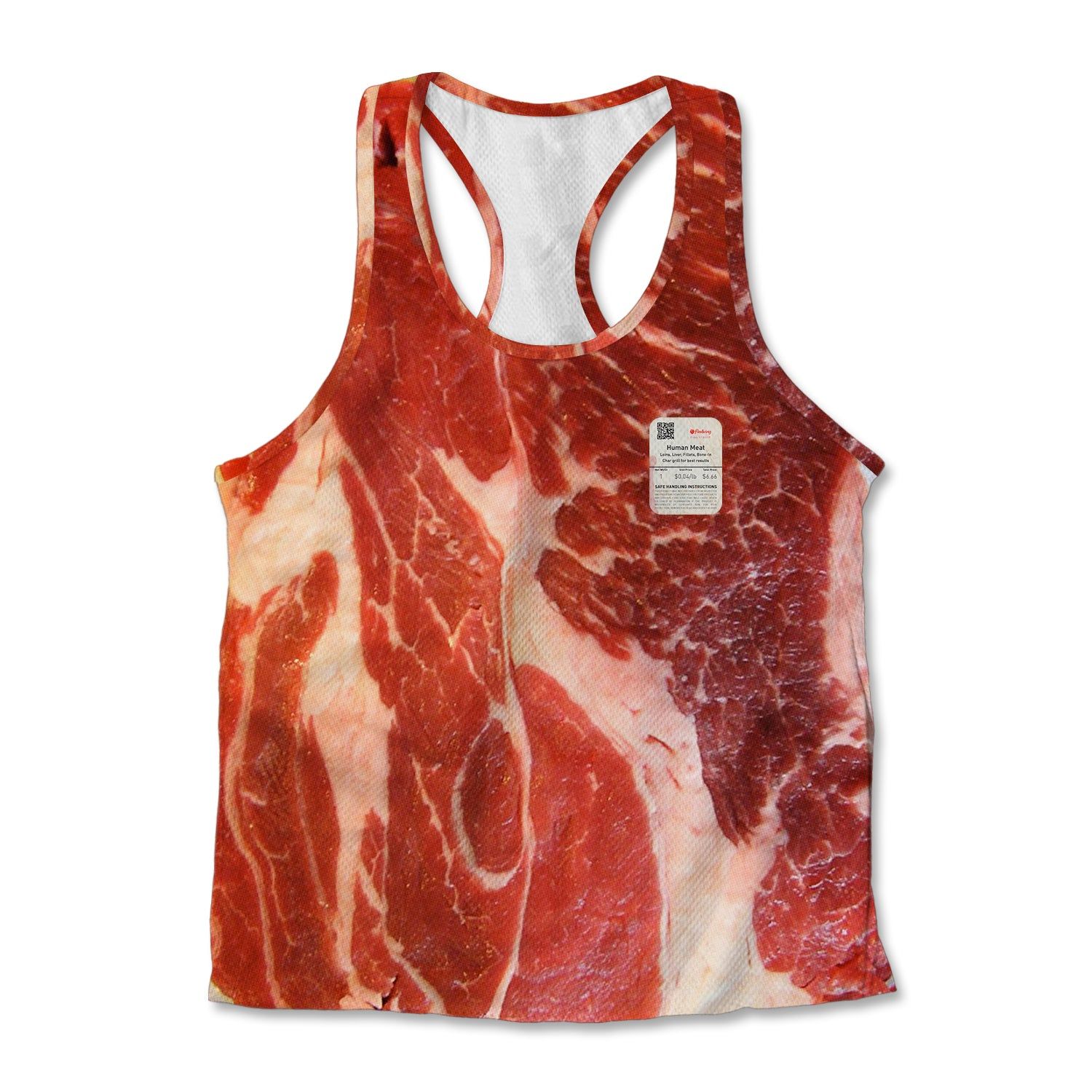 Printed Jersey Tank - Meat sold by Flex Living