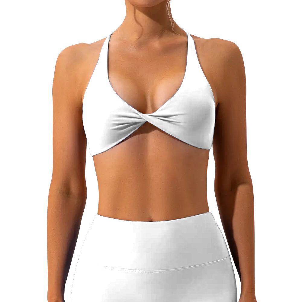 Active Cross Sports Bra - White sold by Flex Living