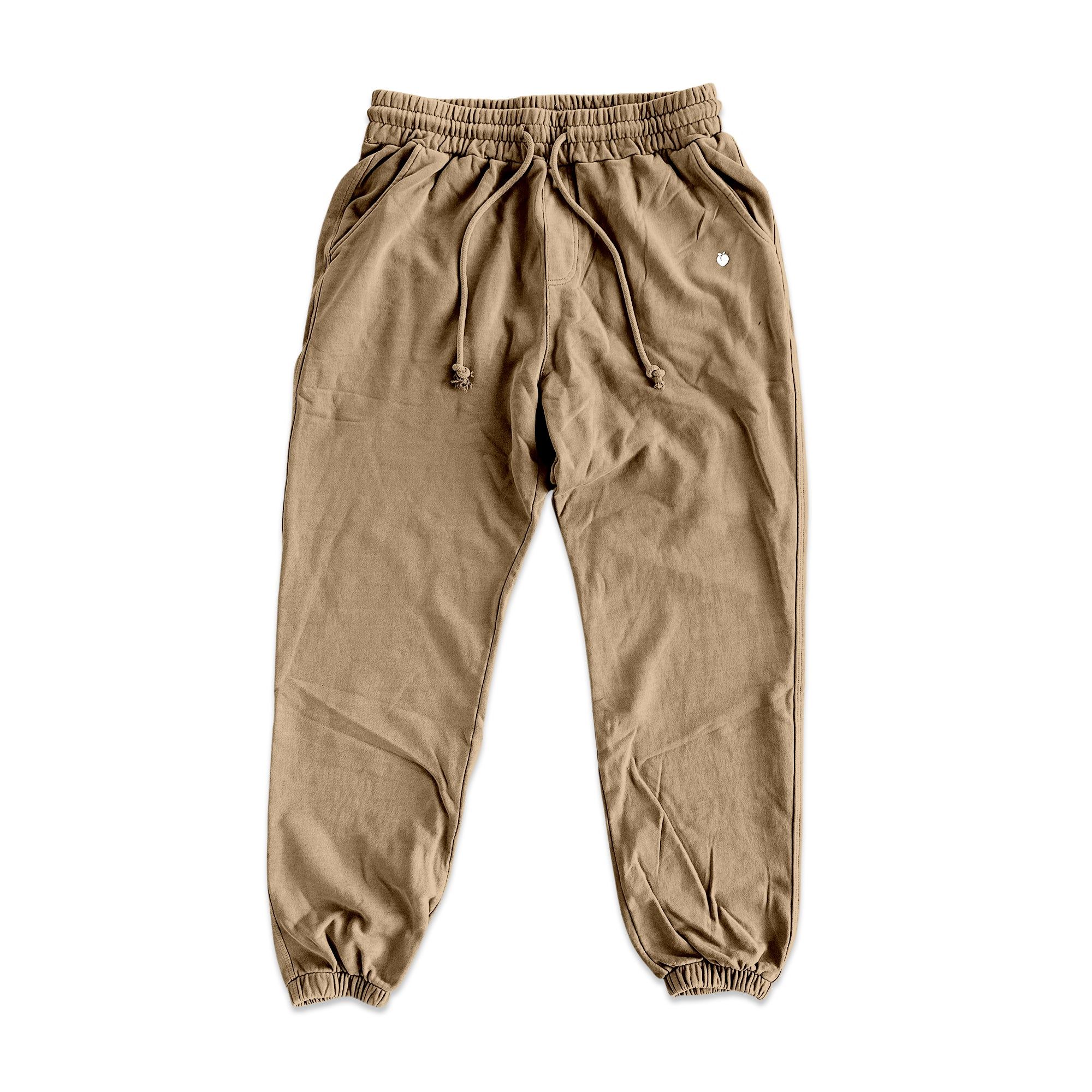 Retro Washed Terry Sweatpants- Khaki (50% OFF!) sold by Flex Living