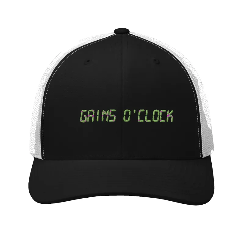 Gains O Clock Trucker Hat made by Flex Living