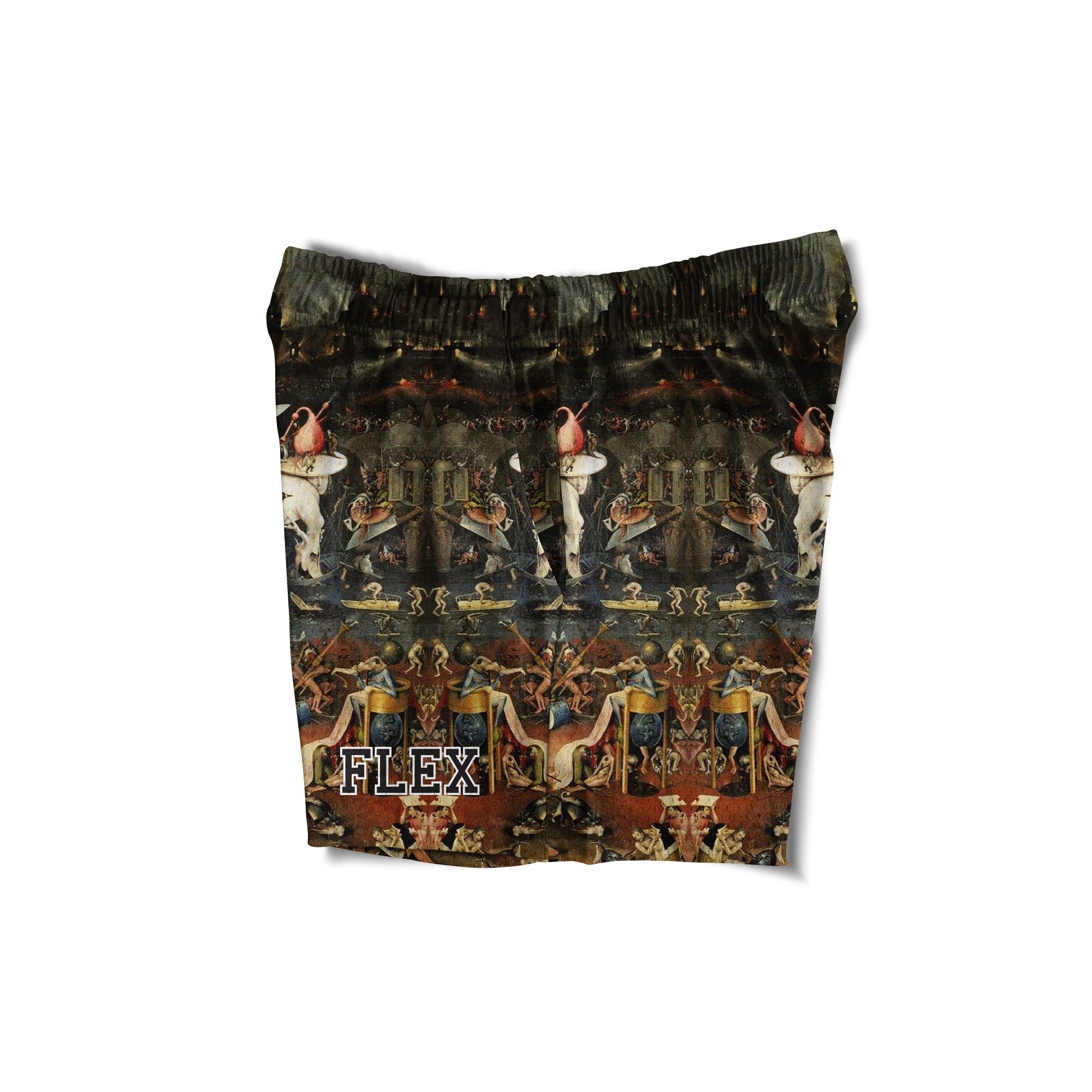 Mesh Flex Shorts 5" - Garden Of Earthly Delights sold by Flex Living product image thumbnail 3