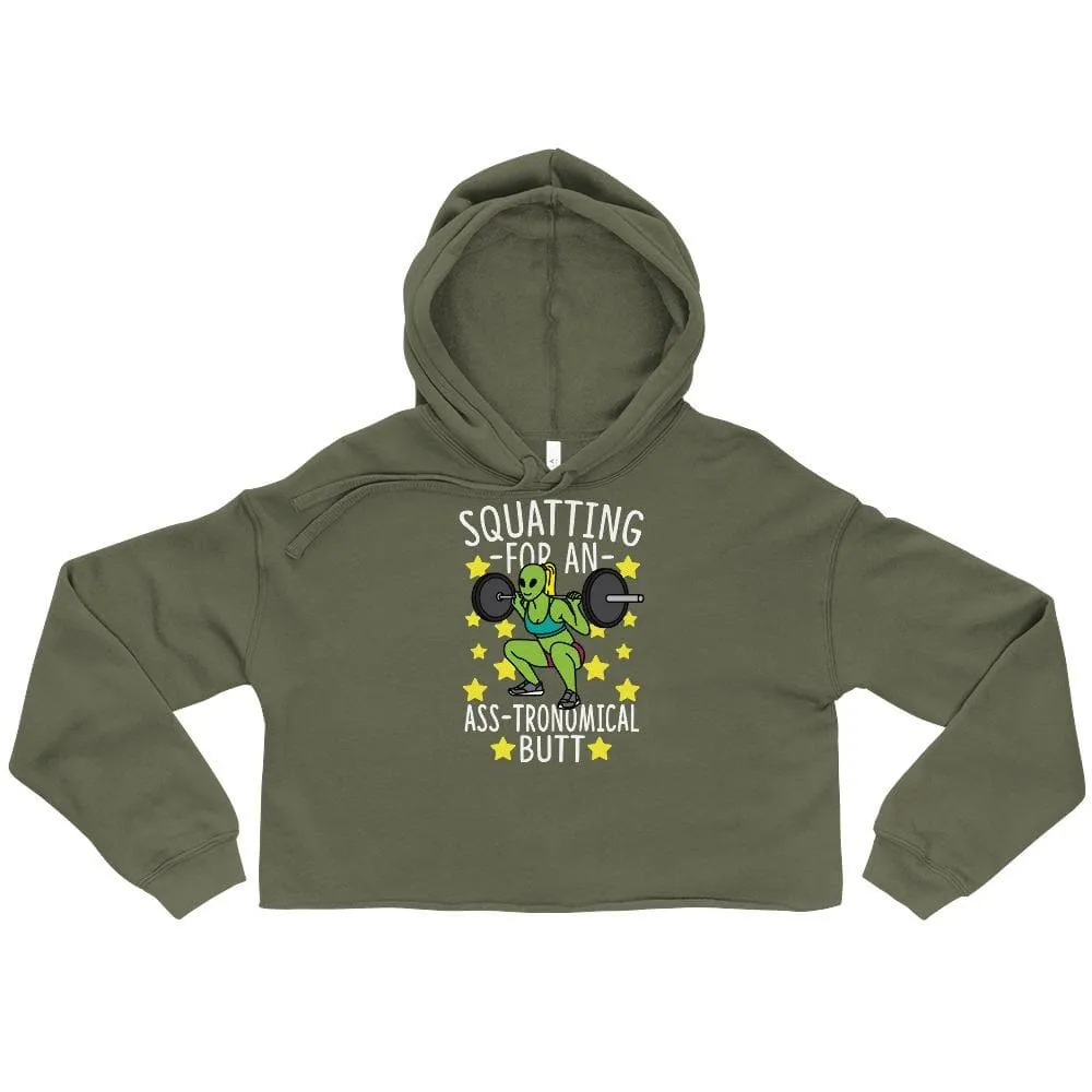 Squatting For An Ass-tronomical Butt Crop Hoodie sold by Flex Living product image thumbnail 3