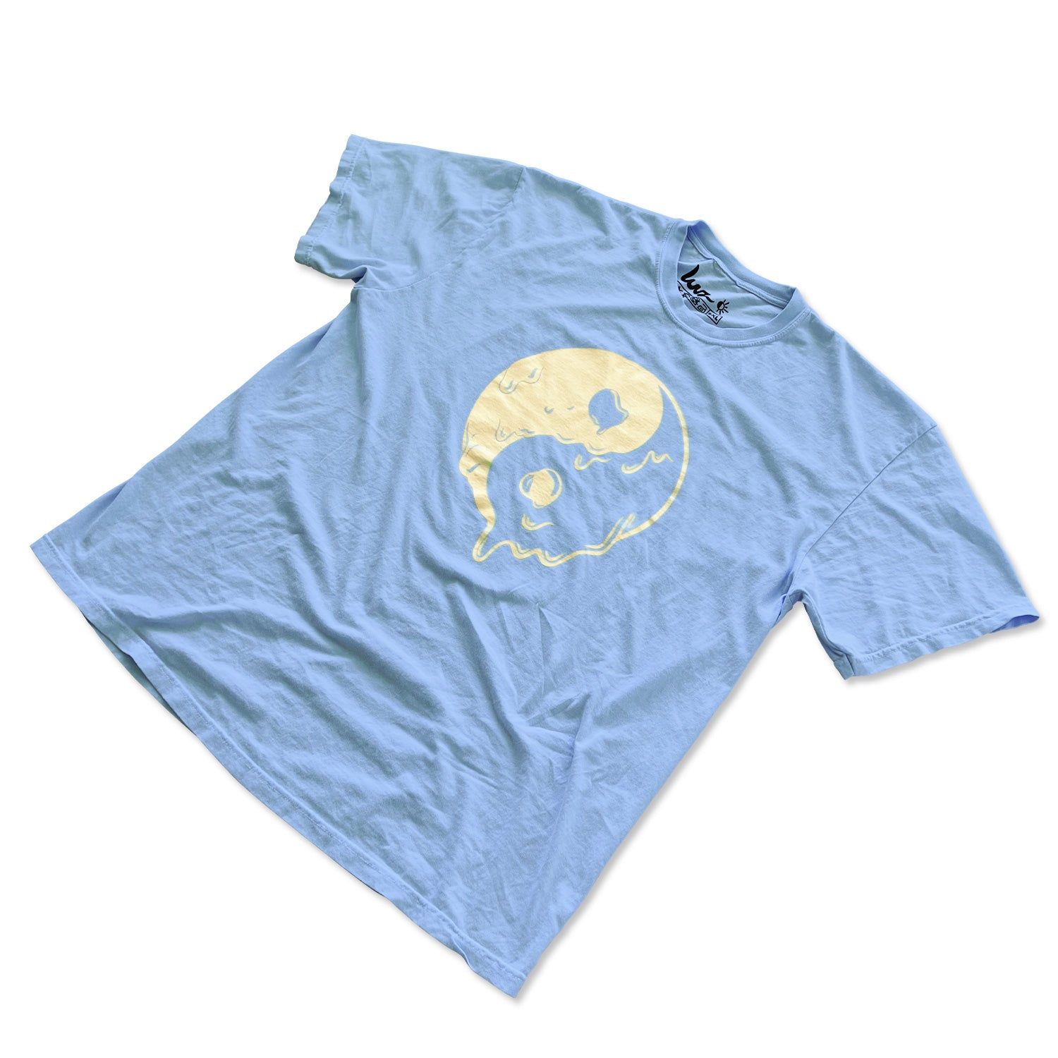 Unisex Oversized Tee - Yin Yang Drip - Blue sold by Flex Living product image thumbnail 5