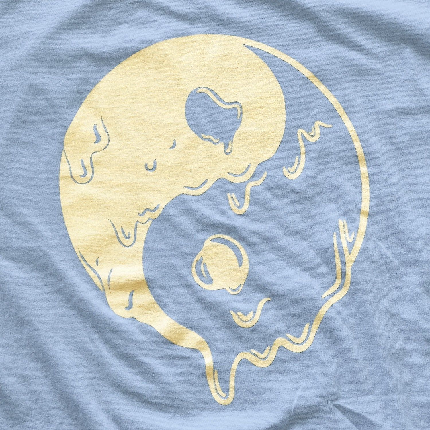 Unisex Oversized Tee - Yin Yang Drip - Blue sold by Flex Living product image thumbnail 3