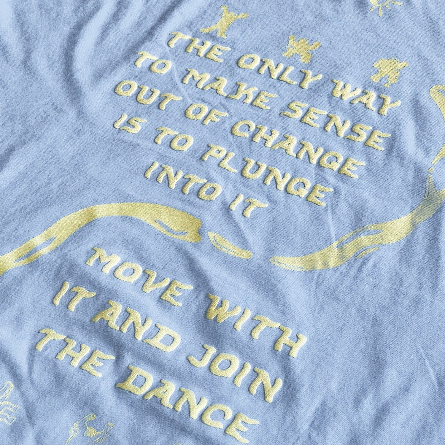 Unisex Oversized Tee - Yin Yang Drip - Blue sold by Flex Living product image thumbnail 2