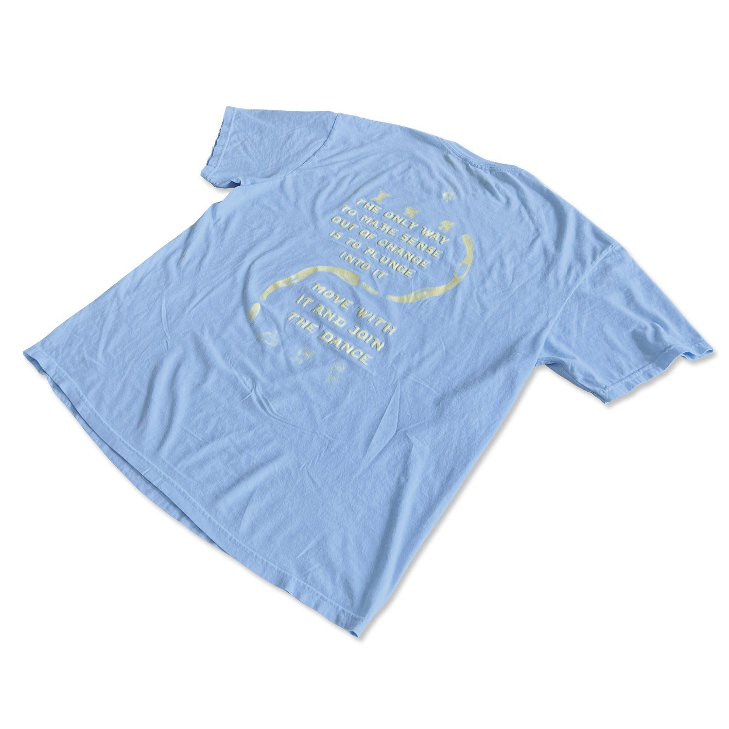 Unisex Oversized Tee - Yin Yang Drip - Blue sold by Flex Living product image thumbnail 6