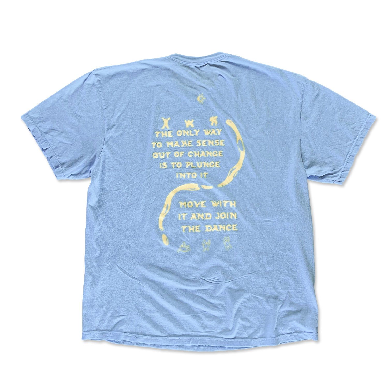 Unisex Oversized Tee - Yin Yang Drip - Blue sold by Flex Living product image thumbnail 4