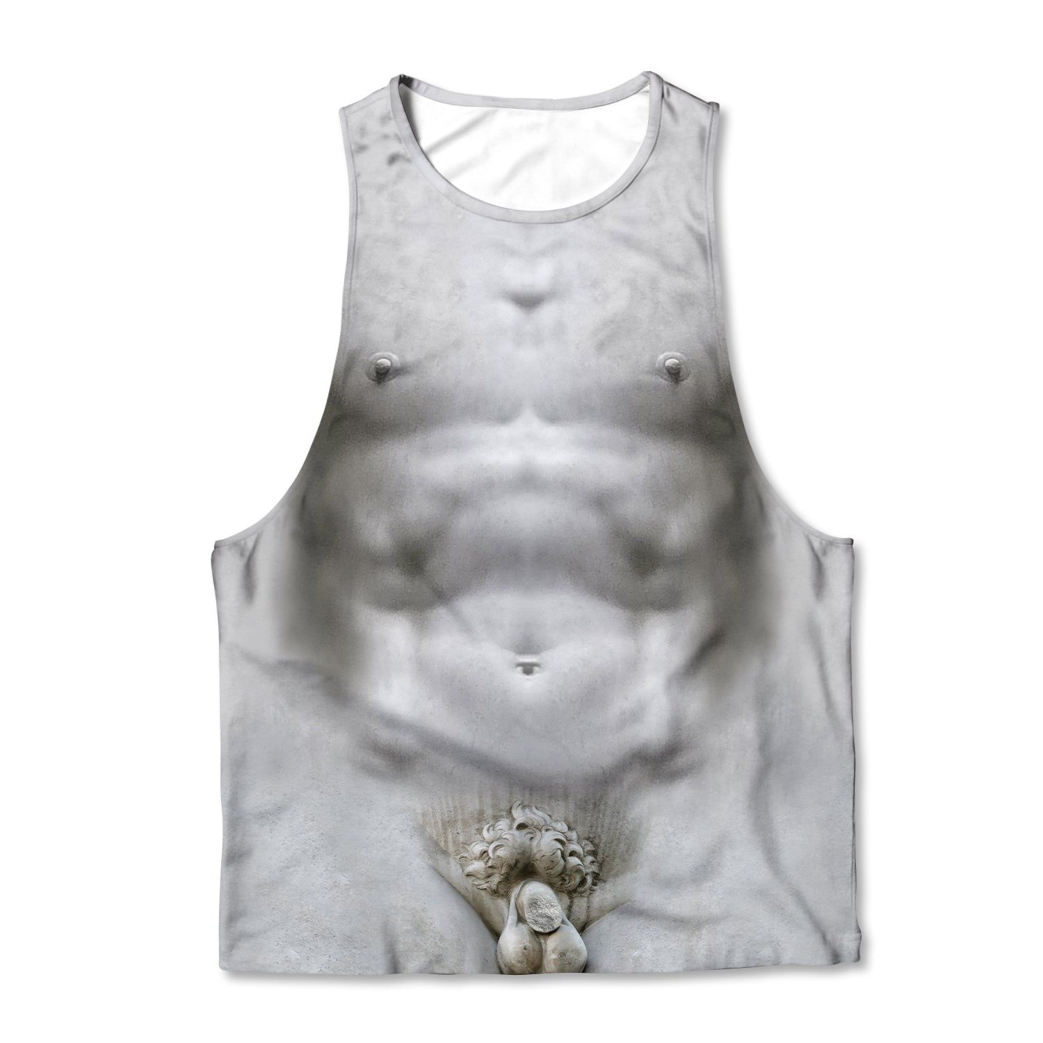 Printed Muscle Tank - David Statue sold by Flex Living