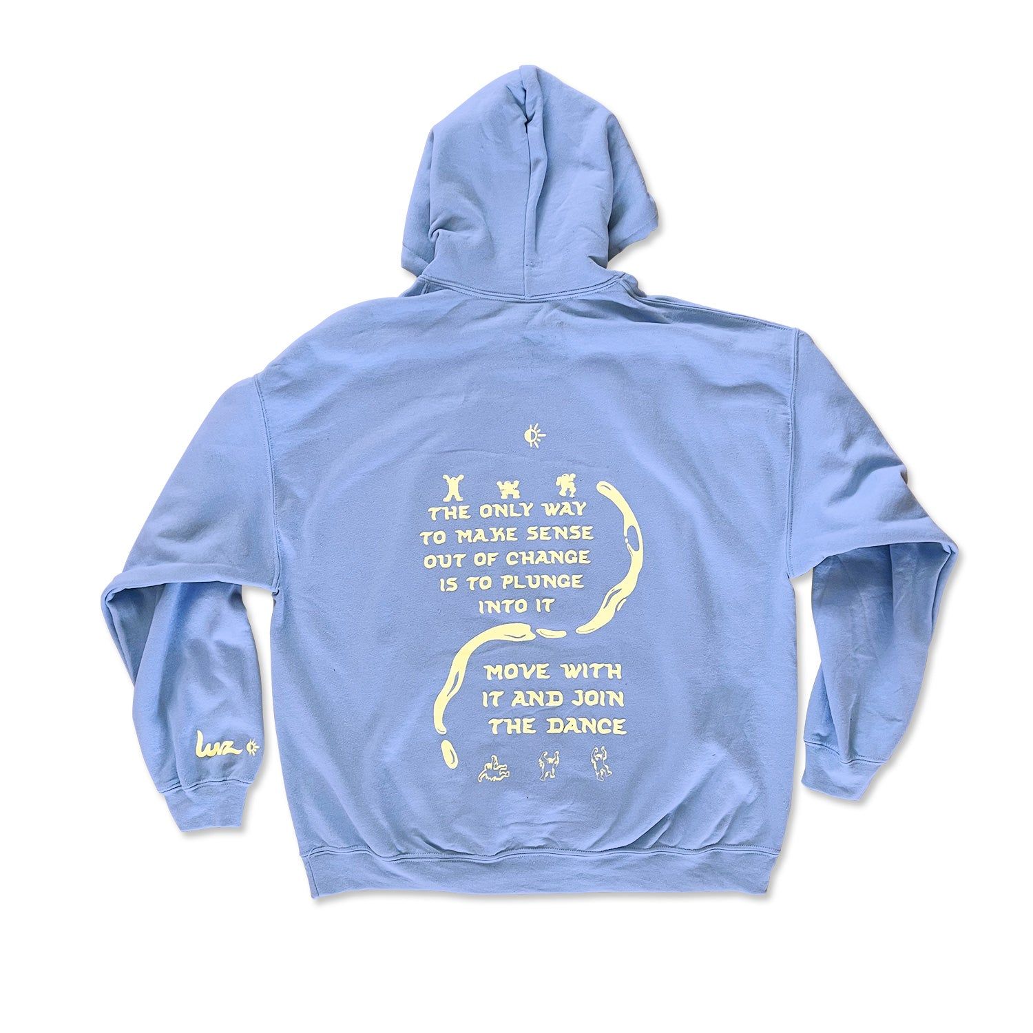 Unisex Hoodie - Yin Yang Drip - Blue sold by Flex Living product image thumbnail 4