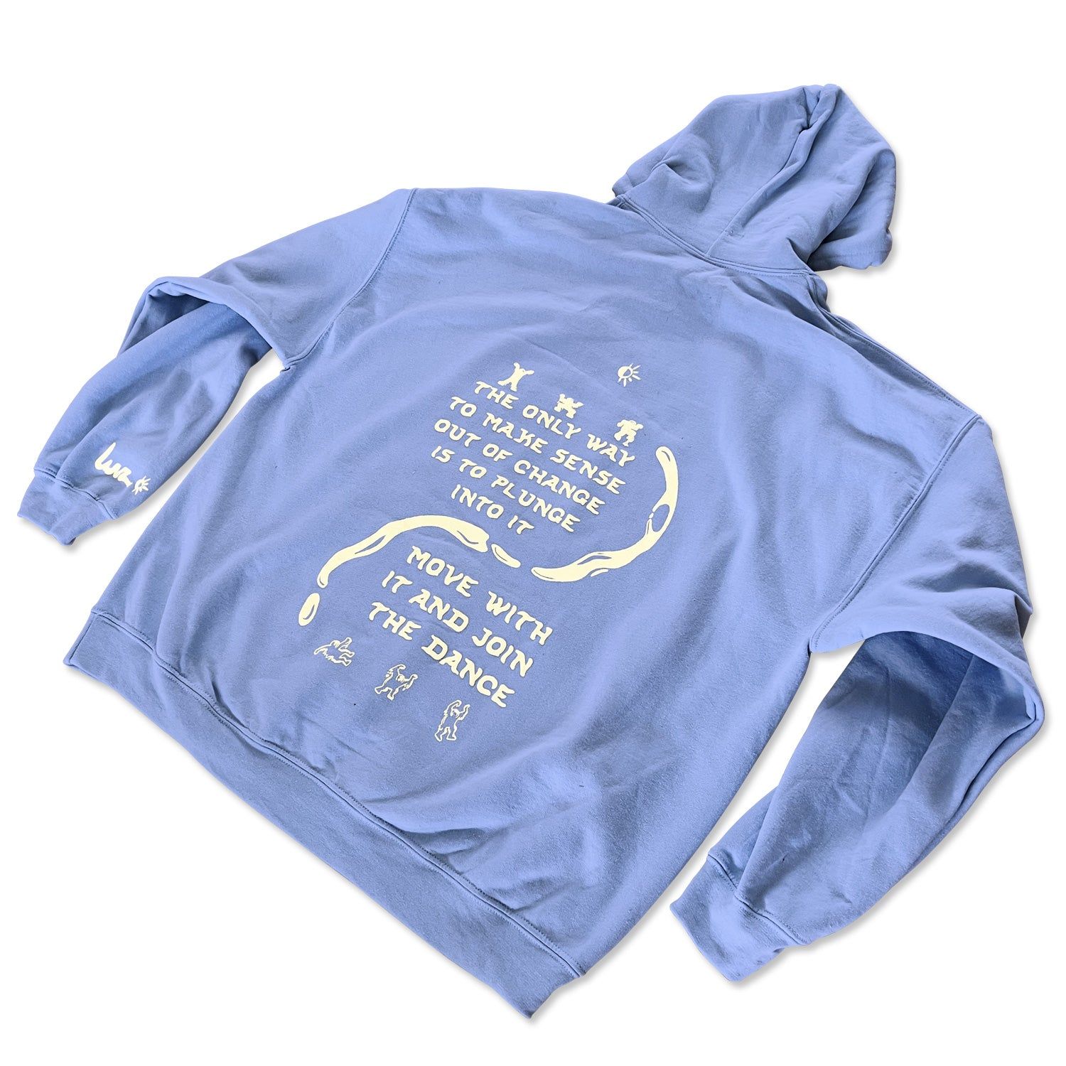 Unisex Hoodie - Yin Yang Drip - Blue sold by Flex Living product image thumbnail 5