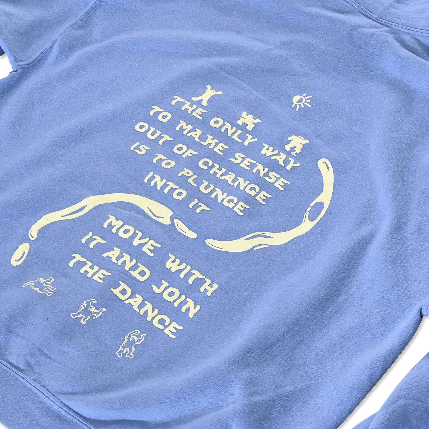 Unisex Hoodie - Yin Yang Drip - Blue sold by Flex Living product image thumbnail 2