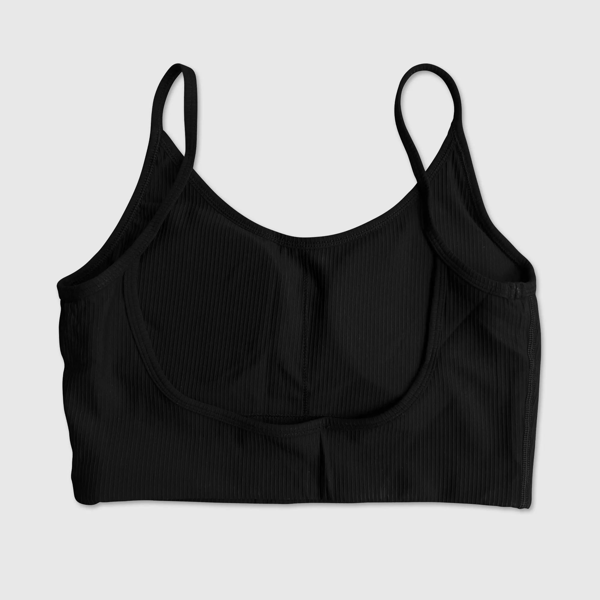 Ribbed String Crop Tank Yin Yang Drip - Black sold by Flex Living product image thumbnail 2