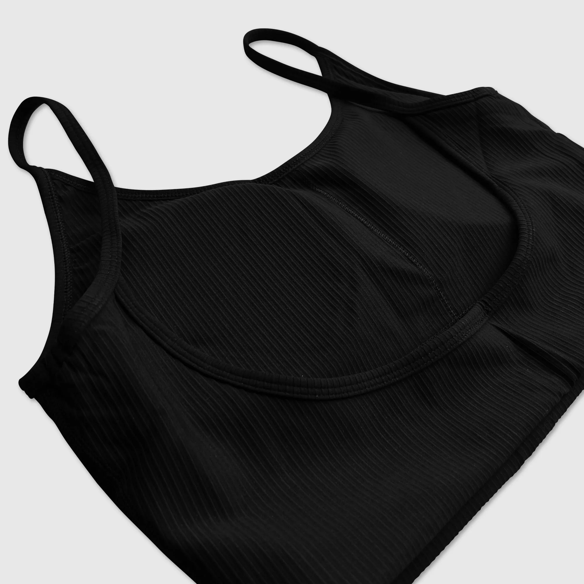 Ribbed String Crop Tank Yin Yang Drip - Black sold by Flex Living product image thumbnail 5