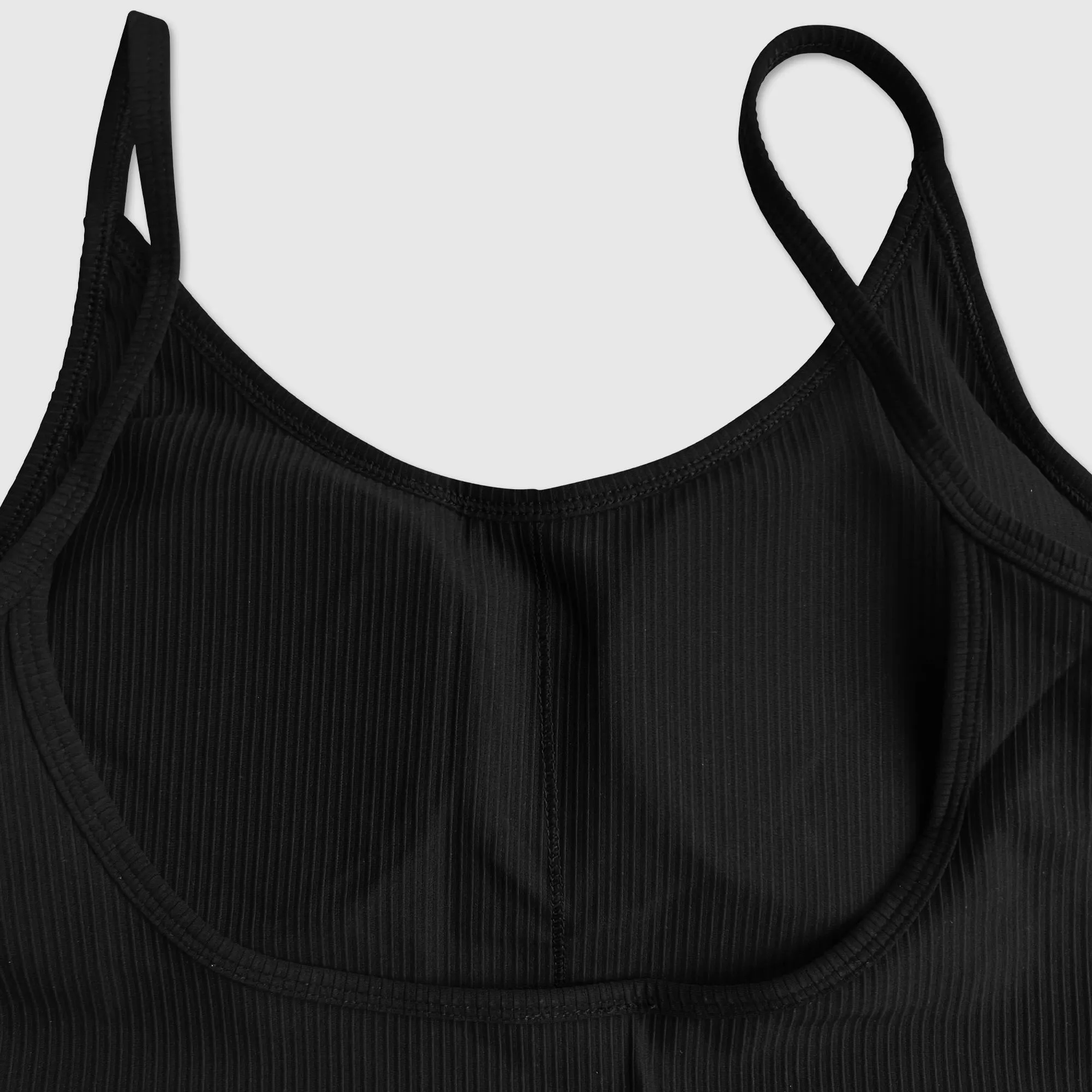 Ribbed String Crop Tank Yin Yang Drip - Black sold by Flex Living product image thumbnail 4