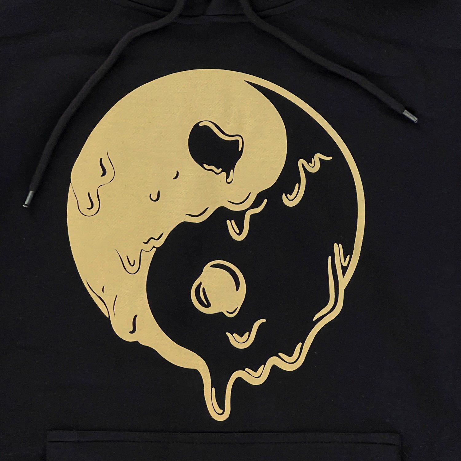 Unisex Hoodie - Yin Yang Drip - Black sold by Flex Living product image thumbnail 4