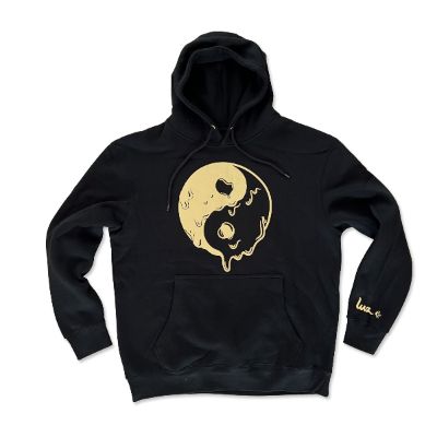 Unisex Hoodie - Yin Yang Drip - Black sold by Flex Living