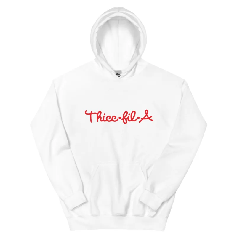 Thicc Fil A Unisex Hoodie sold by Flex Living
