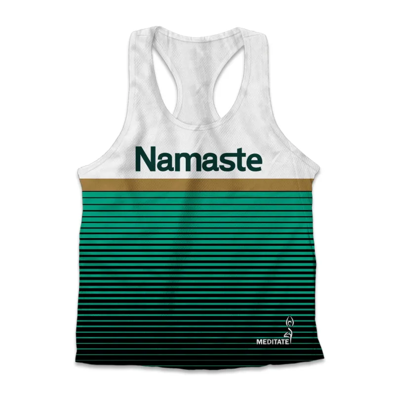 Printed Jersey Tank - Namaste sold by Flex Living