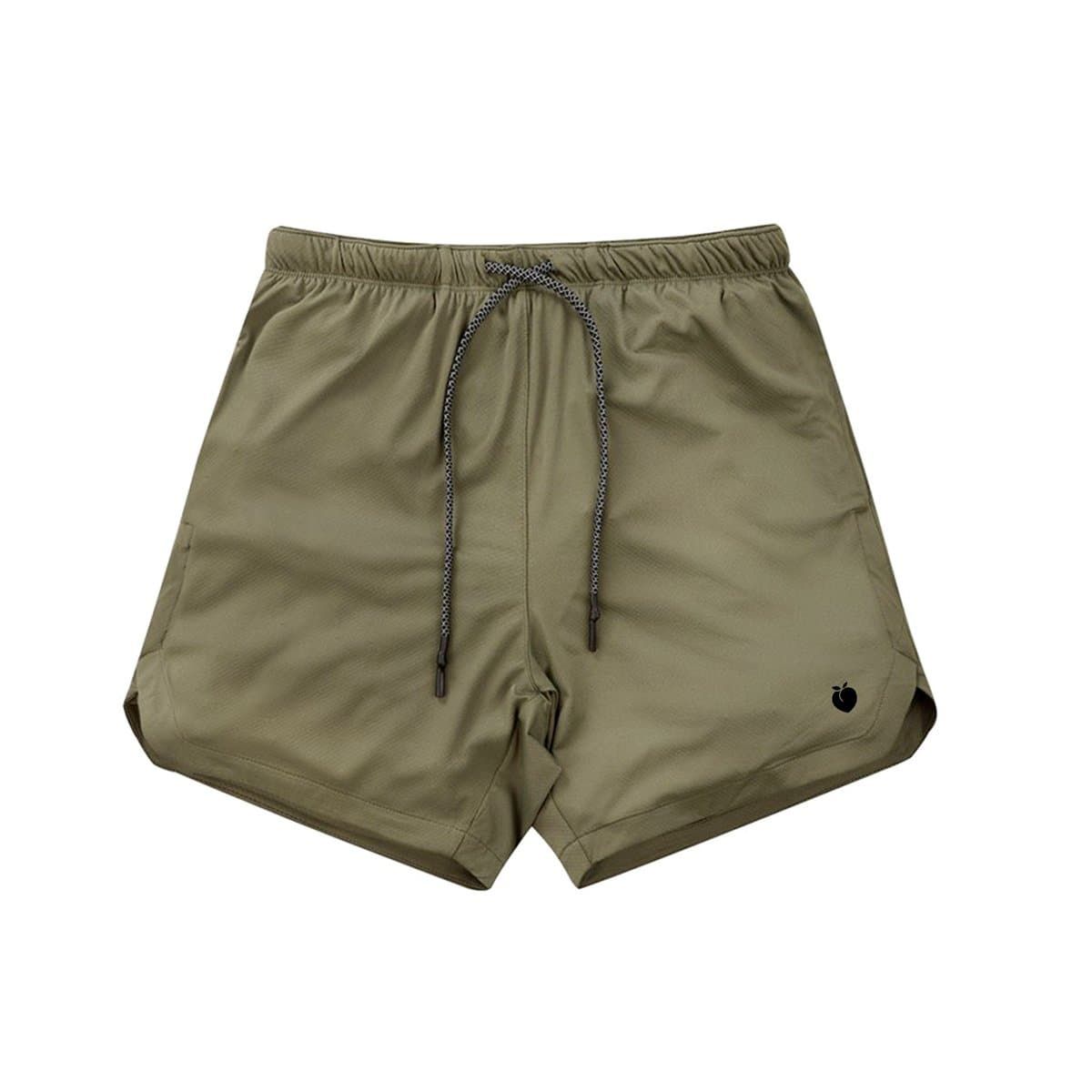 Men's Linerless Active Shorts - Army Green sold by Flex Living