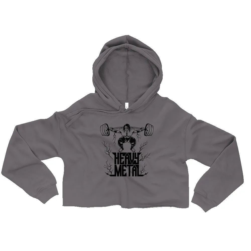 HEAVY METAL CROP HOODIE sold by Flex Living product image thumbnail 3