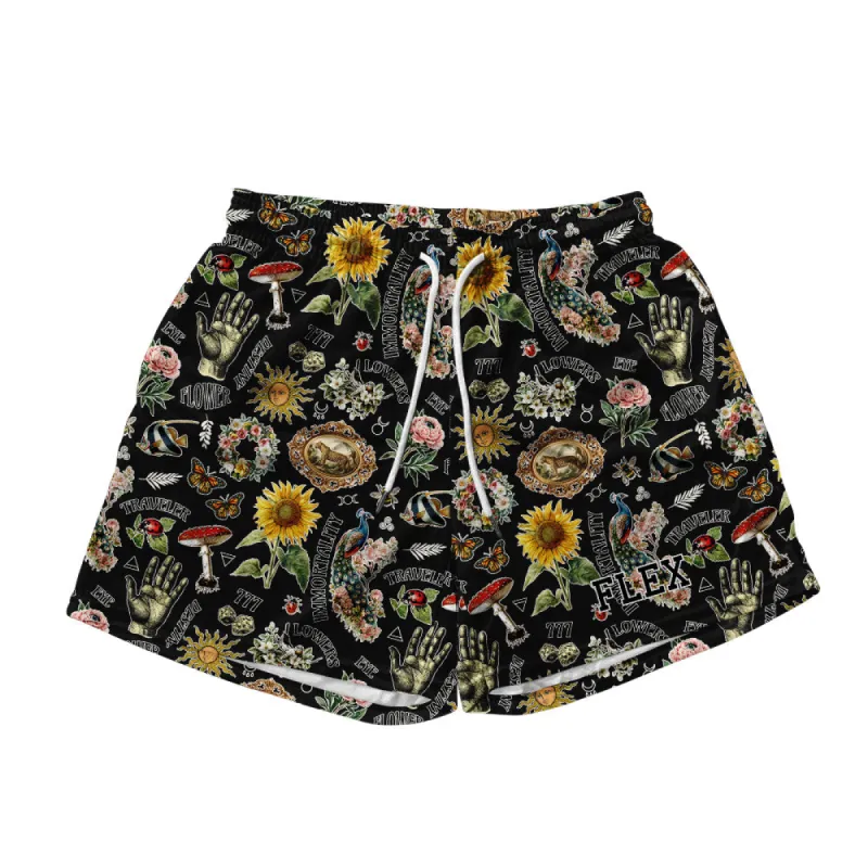 Basic Mesh Short - Black Retro Magic sold by Flex Living