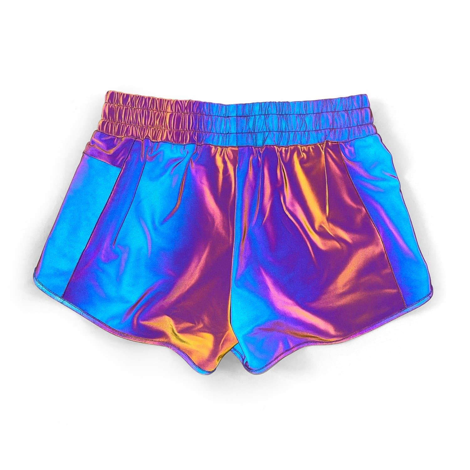 Women's Liner Track Shorts - Rainbow Reflective V2 sold by Flex Living product image thumbnail 4