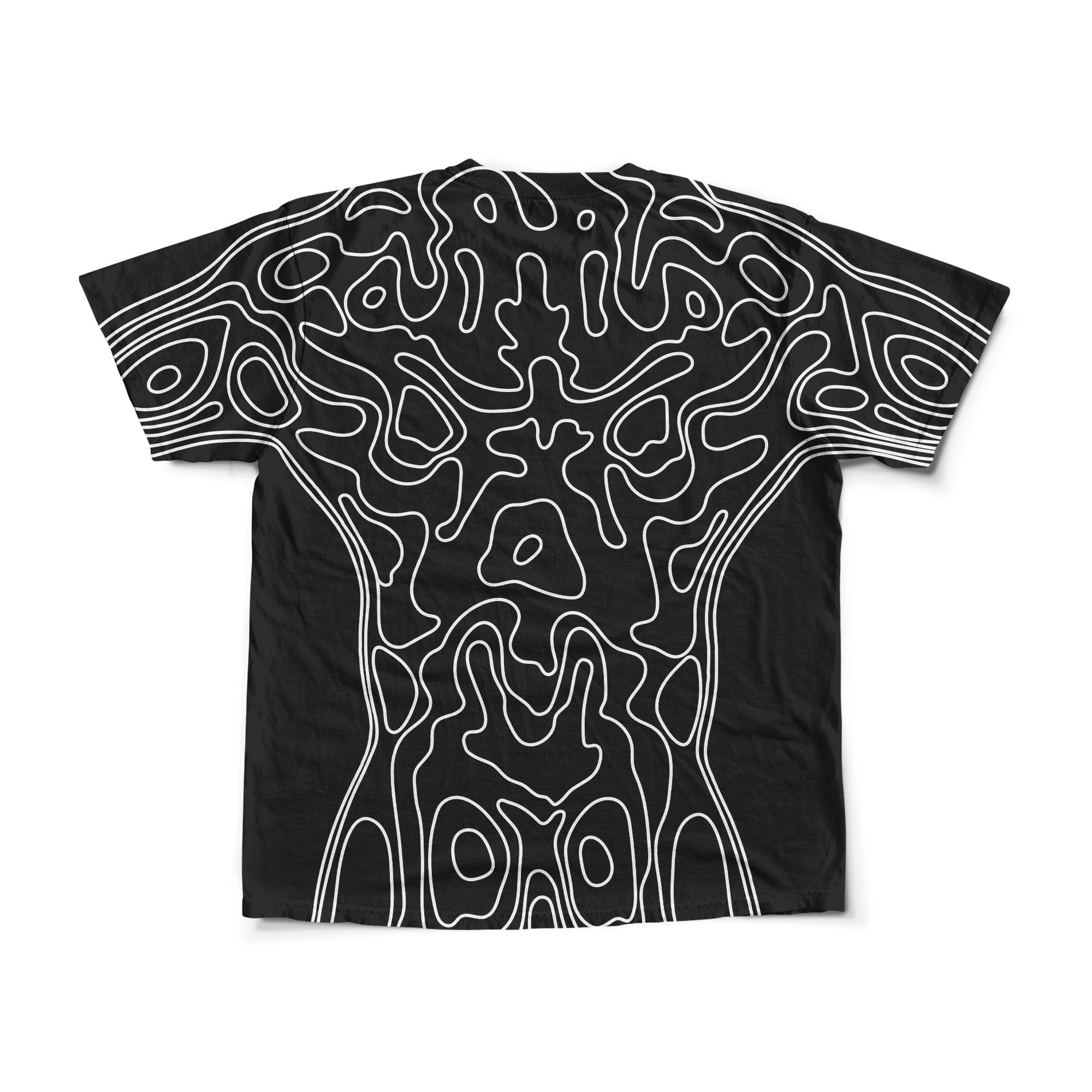 Unisex Oversized Tee - Topographic Male Body Map sold by Flex Living product image thumbnail 2