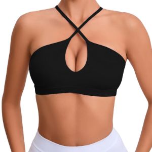Halter Strap Bra - Black sold by Flex Living