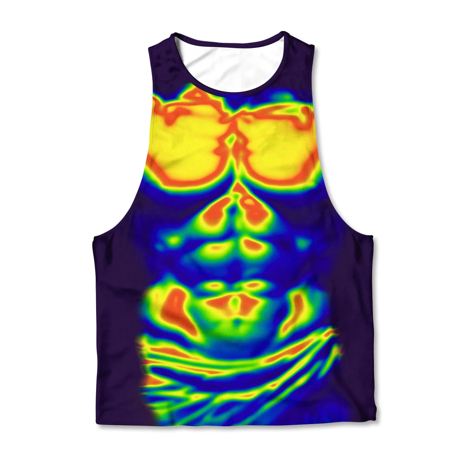 Printed Muscle Tank - Body Heat Map sold by Flex Living