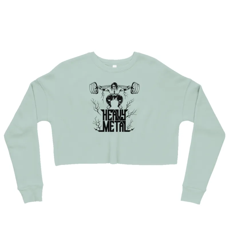 HEAVY METAL CROP SWEATSHIRT sold by Flex Living