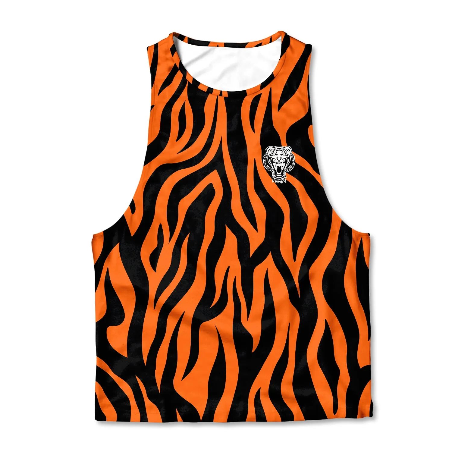 Printed Muscle Tank - Tiger Print sold by Flex Living