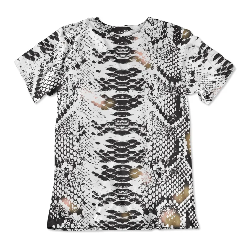 Cotton Unisex Tee - Snake Skin sold by Flex Living