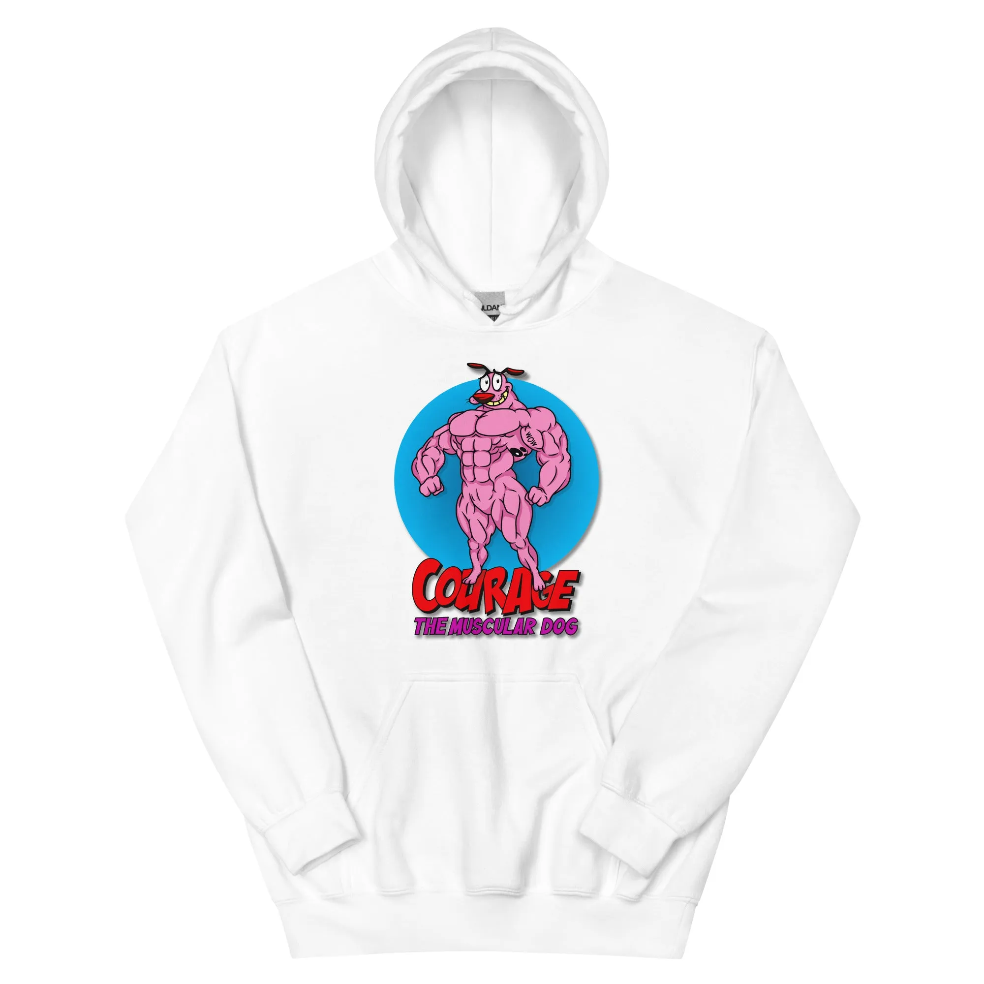The Muscular Dog Unisex Hoodie sold by Flex Living