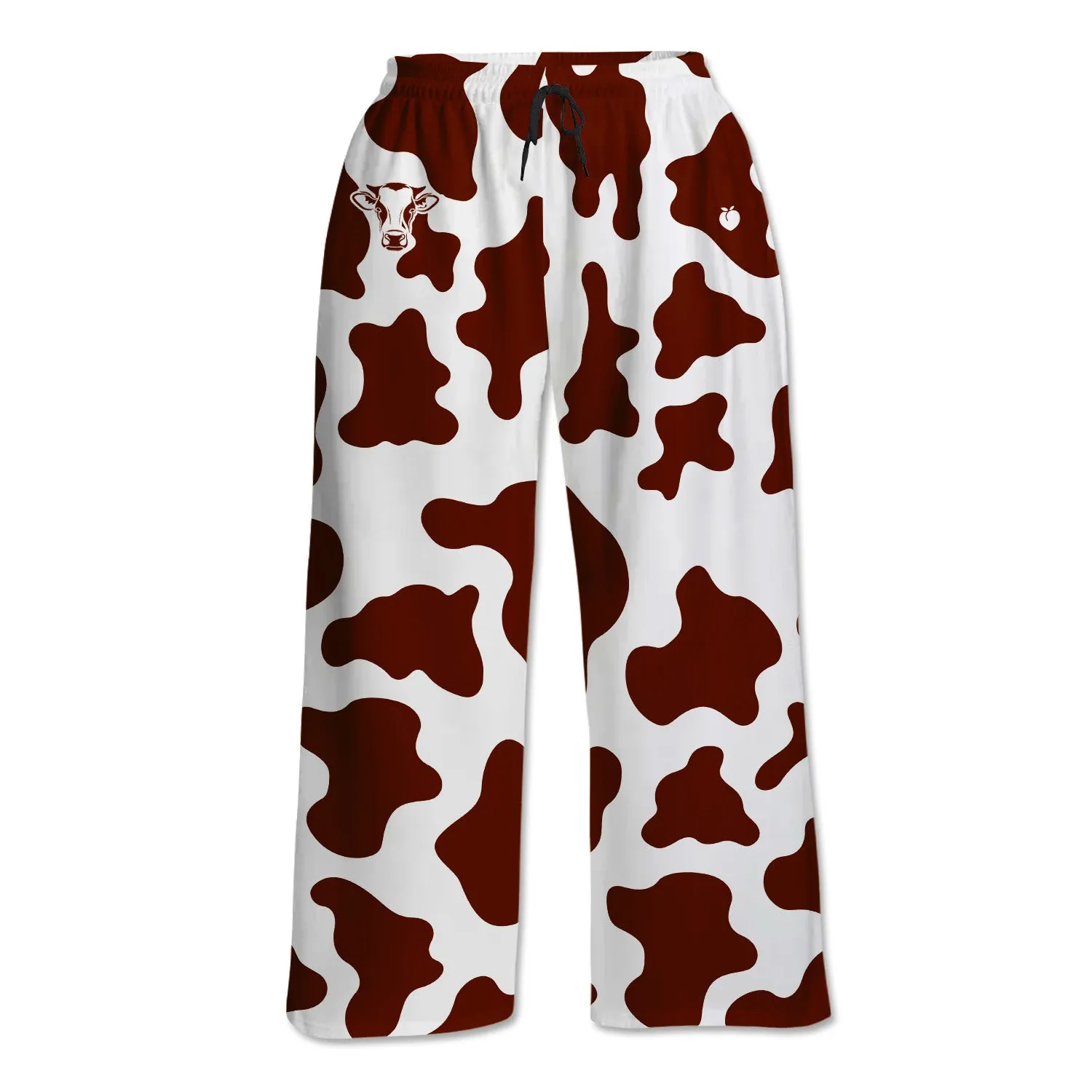 Unisex Lounge Pants - Brown Cow Print sold by Flex Living
