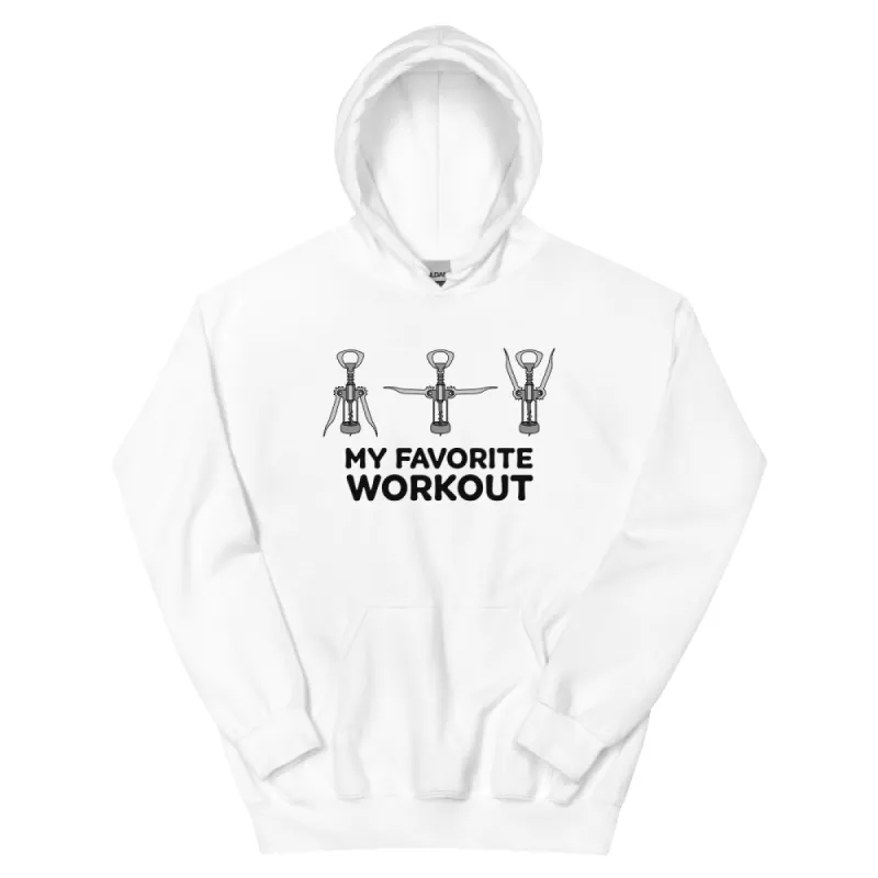 MY FAVORITE WORKOUT UNISEX HOODIE sold by Flex Living